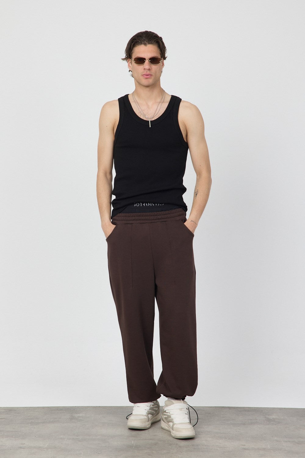 Erkek Tank Top Siyah Atlet