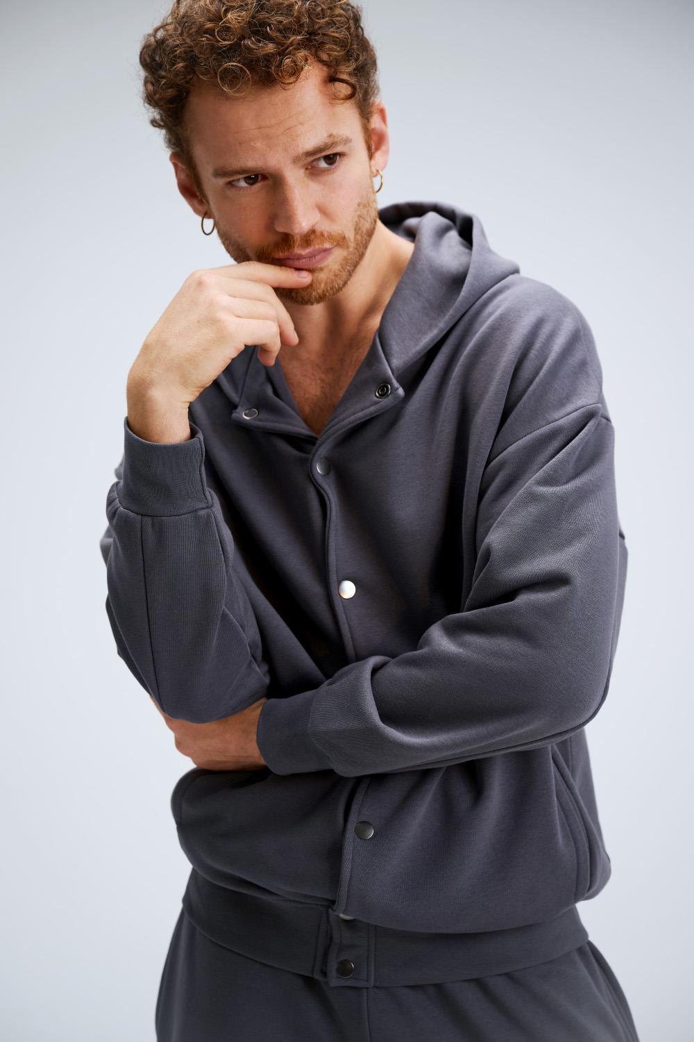 Erkek Timeless Bang Oversize Antrasit Sweatshirt