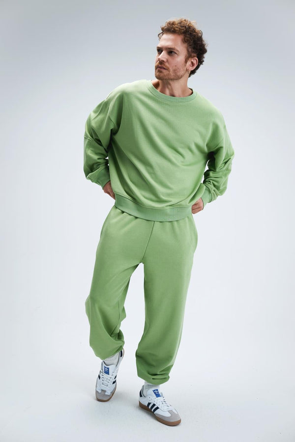 Erkek Timeless Jogger Fıstık Yeşili Eşofman Altı