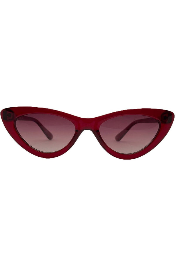 gothamVibes Kırmızı Cat Eye Güneş Gözlüğü - 002