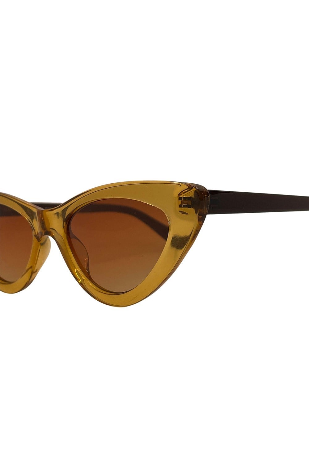 gothamVibes Sarı Cat Eye Güneş Gözlüğü - 001