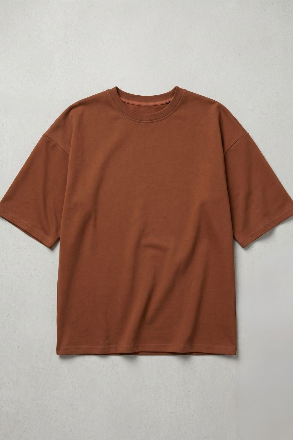 Kadın Base Oversize  Kiremit T-Shirt