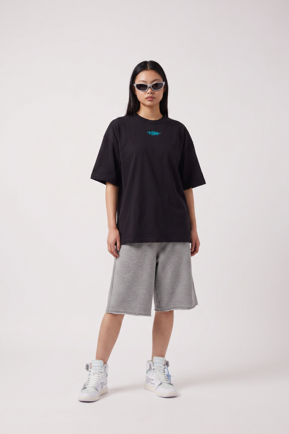 Kadın Anatolian Oversize Siyah Premium T-Shirt