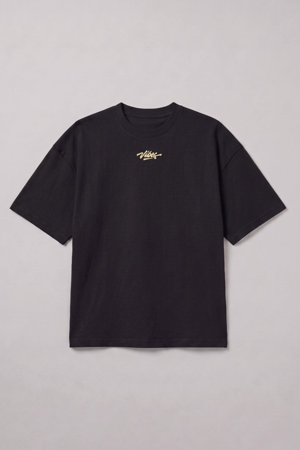 Kadın Rhytm Oversize Siyah Premium T-Shirt