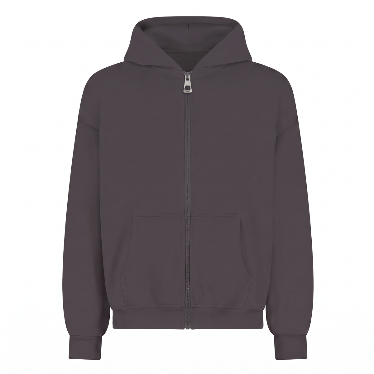 Kadın Chill Oversize Antrasit Zip Sweatshirt