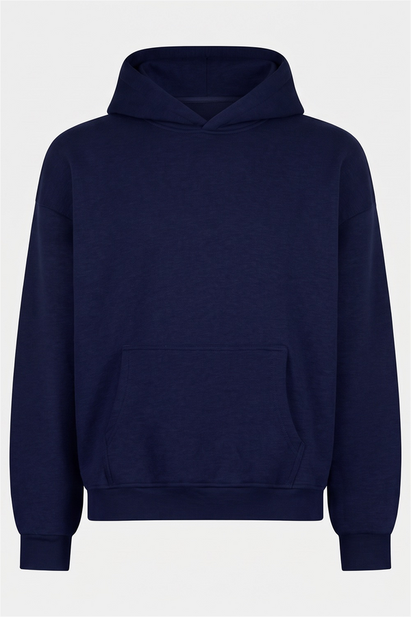 Kadın Chill Oversize Lacivert Hoodie