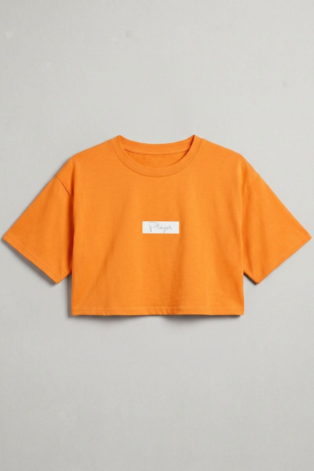 Kadın Kısa Player Turuncu T-Shirt