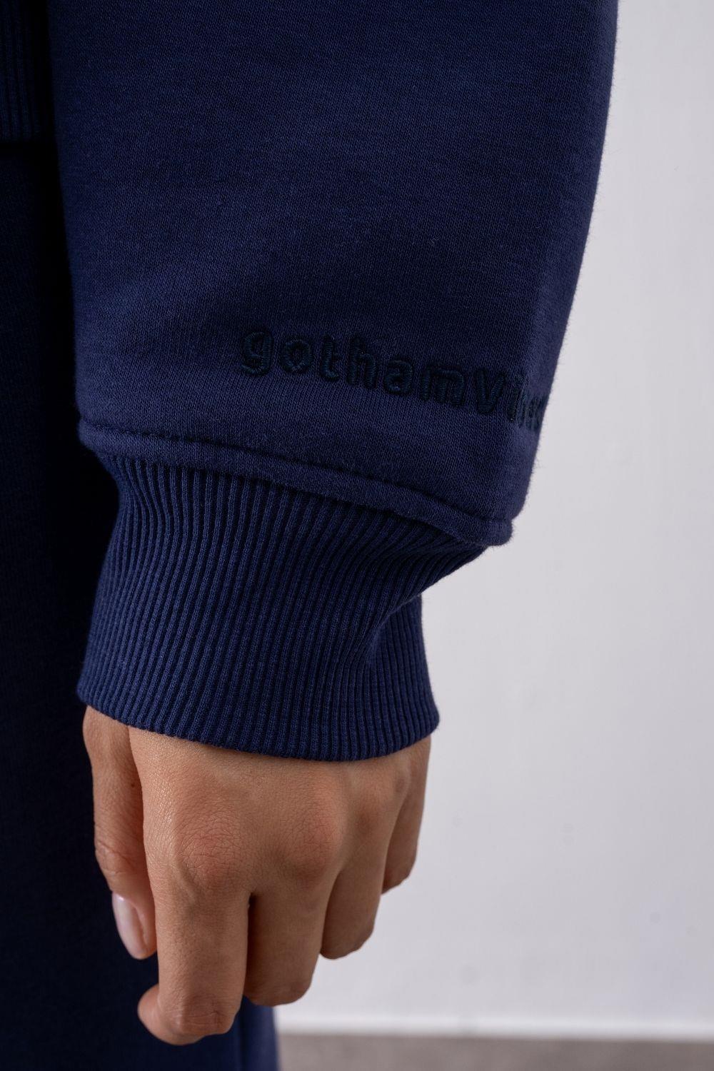 Kadın Vibe Oversize Lacivert Sweatshirt