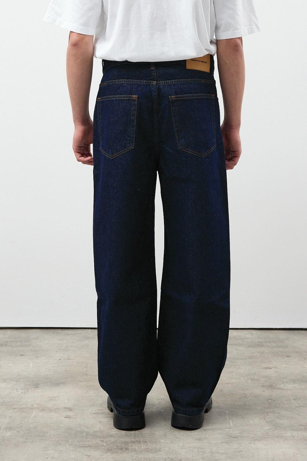 Erkek Loose Fit Mavi Kot Pantolon
