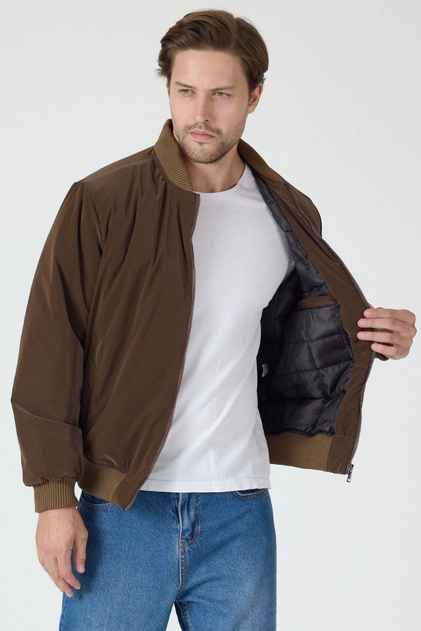 Vibes Bomber Kahverengi Ceket 014