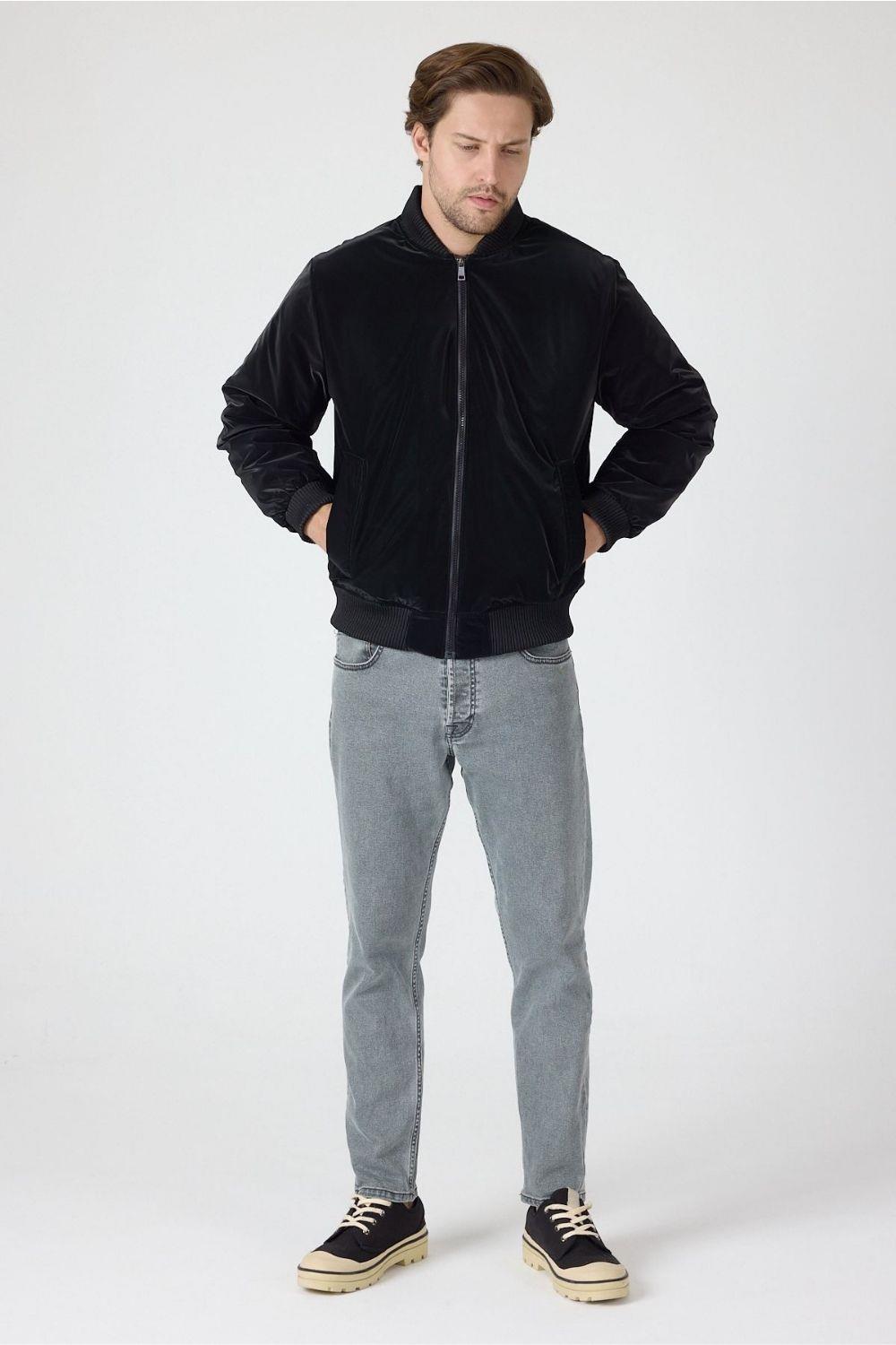 Vibes Bomber Siyah Ceket 013