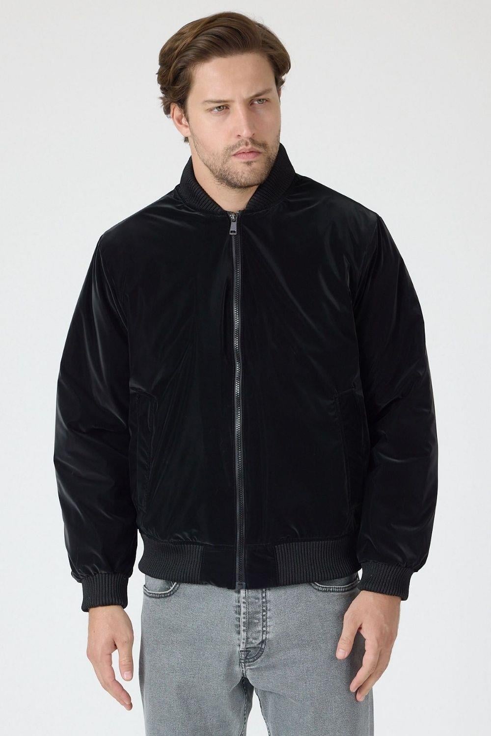 Vibes Bomber Siyah Ceket 013